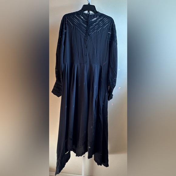 NWT Zadig & Voltaire Roxy Silk Dress M Black Lace - Picture 2 of 13